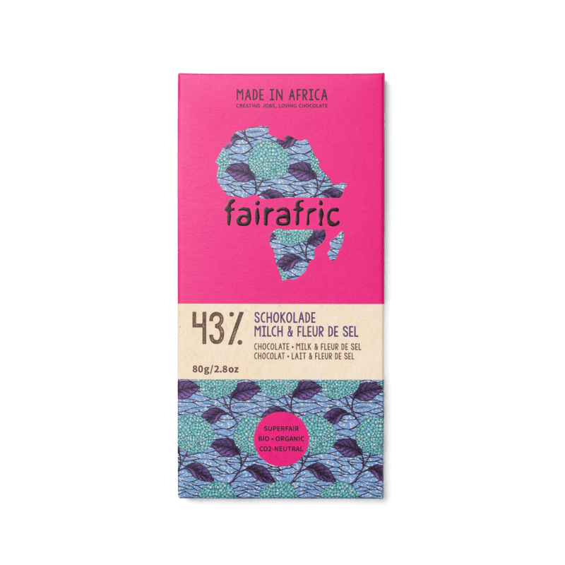 43% CHOCOLATE WITH MILK & SEA SALT 43% CHOCOLATE WITH MILK & SEA SALT