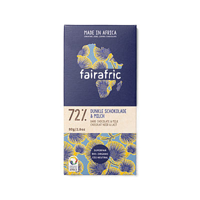 72% DARK CHOCOLATE WITH MILK