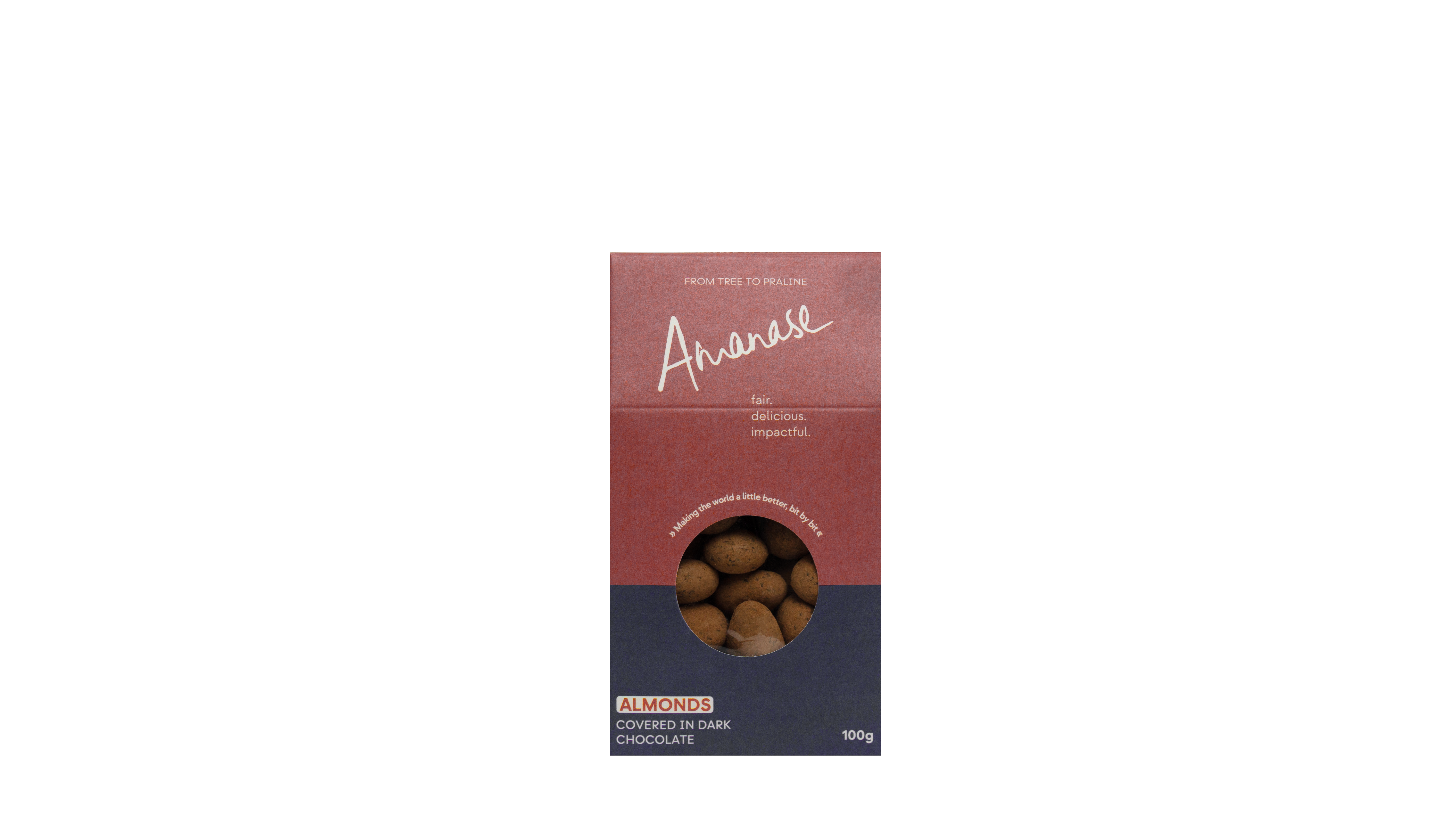 ALMONDS covered in dark chocolate ALMONDS covered in dark chocolate